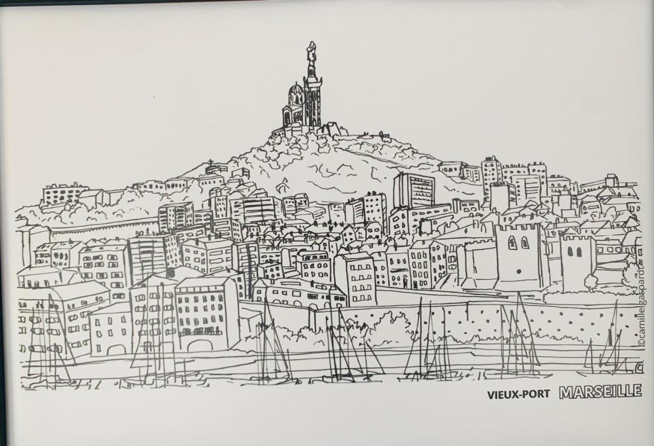 شقة Wonderful Place Near Vieux Port 56M2 مارسيليا المظهر الخارجي الصورة